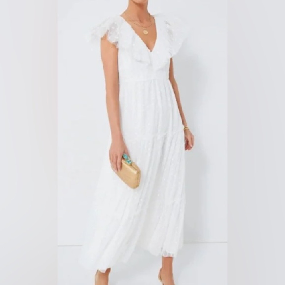 Tuckernuck Women's Blanc Giselle Tulle Gown, Size Small